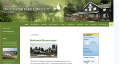 Desktop Screenshot of edgewaterparklodge.com